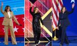 De trajes coloridos a jeans oscuros: qué representan los looks de Kamala Harris en la campaña 