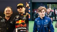 Verstappen Horner y Colapinto