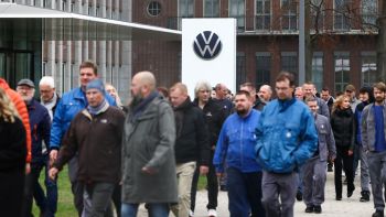 Volkswagen AG Workers Rally At Headquarters Over Cost-Cutting Push