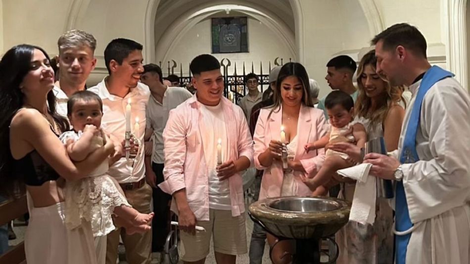 Así fue el festejo del bautismo de Aimé y Laia, las hijas de Daniela Celis y Thiago Medina