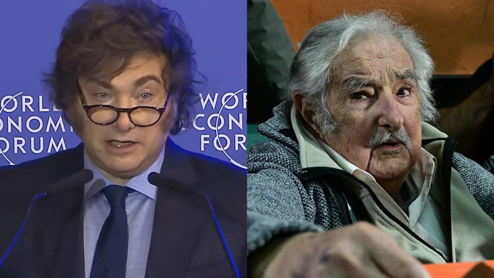 Jose "Pepe" Mujica y Javier Milei