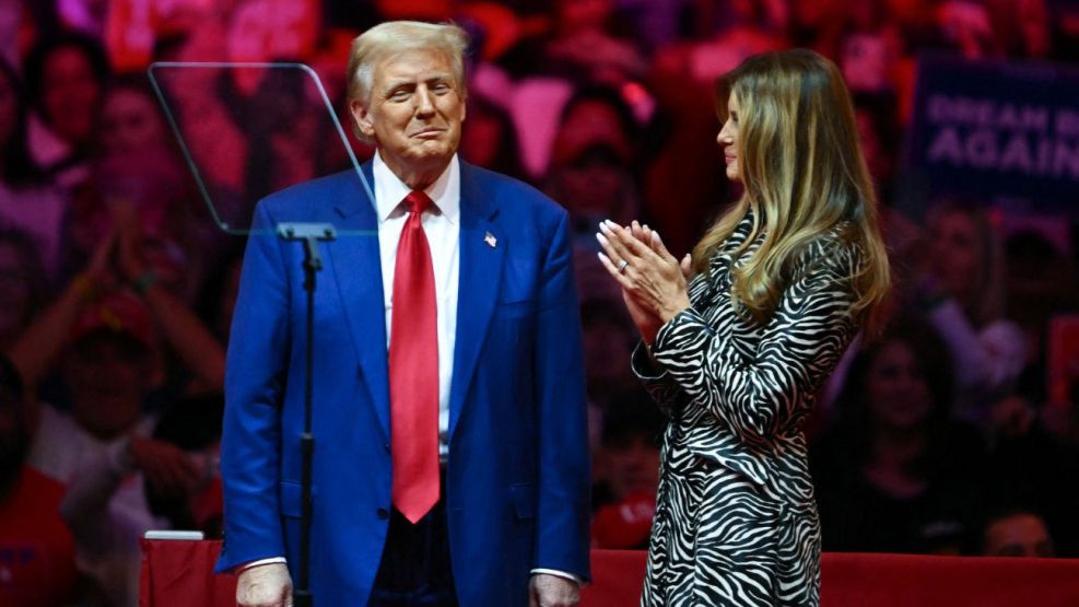 Melania Trump y famosos en el Madison Time Square Garden