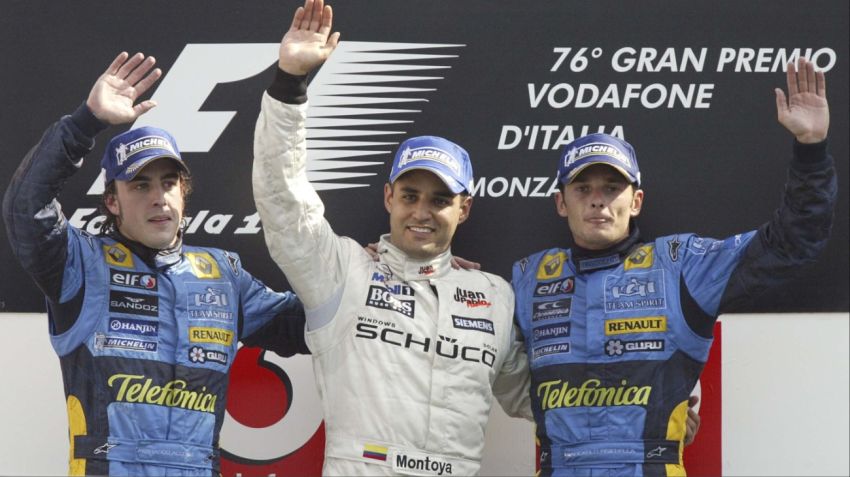 Entre 2002 y 2003, Montoya logró dos podios (3°) en la F1 con Williams.