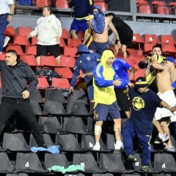 Riquelme y la barra de Boca | Foto:CEDOC