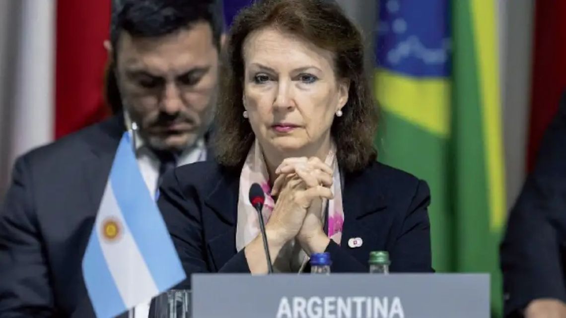 Foreign Minister Diana Mondino.