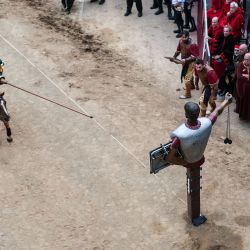 En Arezzo, en la italiana provincia de la Toscana, se hacen recreaciones históricas muy realistas.