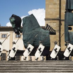 En Arezzo, en la italiana provincia de la Toscana, se hacen recreaciones históricas muy realistas.