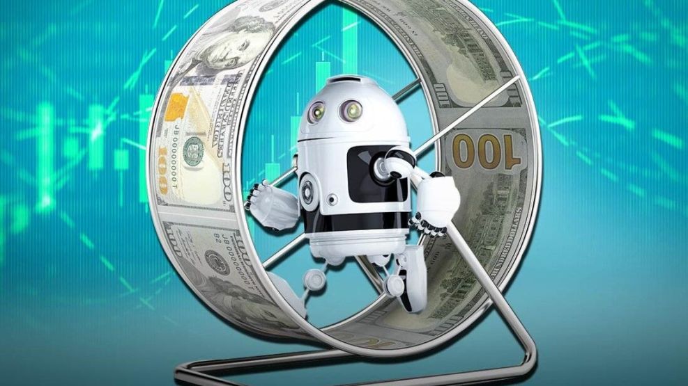 IMAGE_ROBOT_RUNNING_ON_MONEY_WHEEL