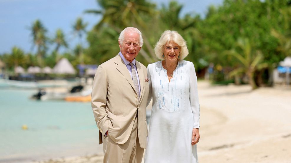 El Rey y la reina de Inglaterra en el spa de la India.