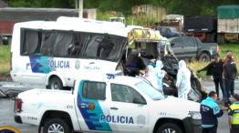 Choque de la policía bonaerense