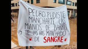 La bandera a Snchez lo dice todo las vctimas de DANA no perdonan no haber sido avisados de la tormenta 
