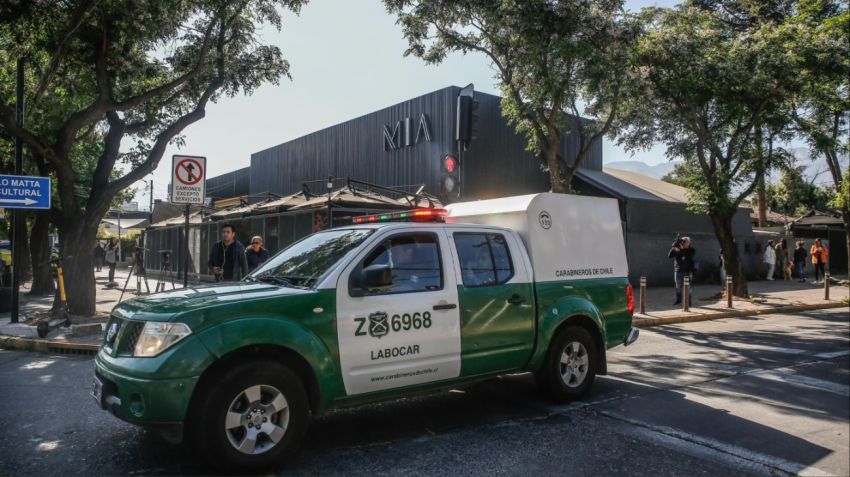 Los Carabineros llegaron al lugar tras la denuncia que realizó la mujer.