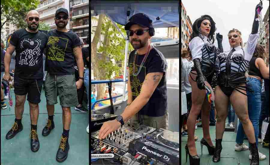 Marcha del Orgullo 2024. A. bordo del Pride Bus diplomático, invitados y el DJ.