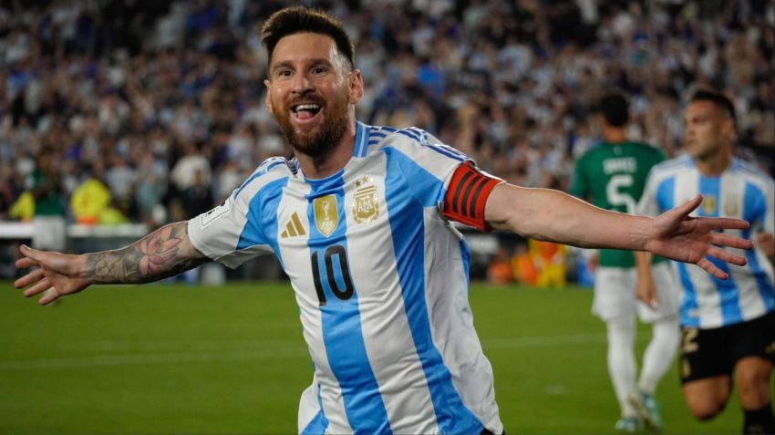 Noche de 10: en el último partido con Argentina, Messi hizo un triplete y dio dos asistencias en la goleada a Bolvia.