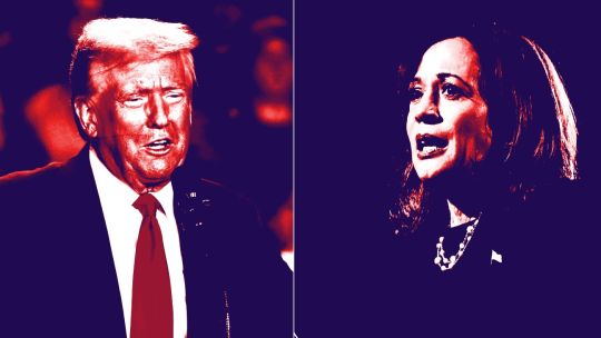 Donald Trump and Kamala Harris.
