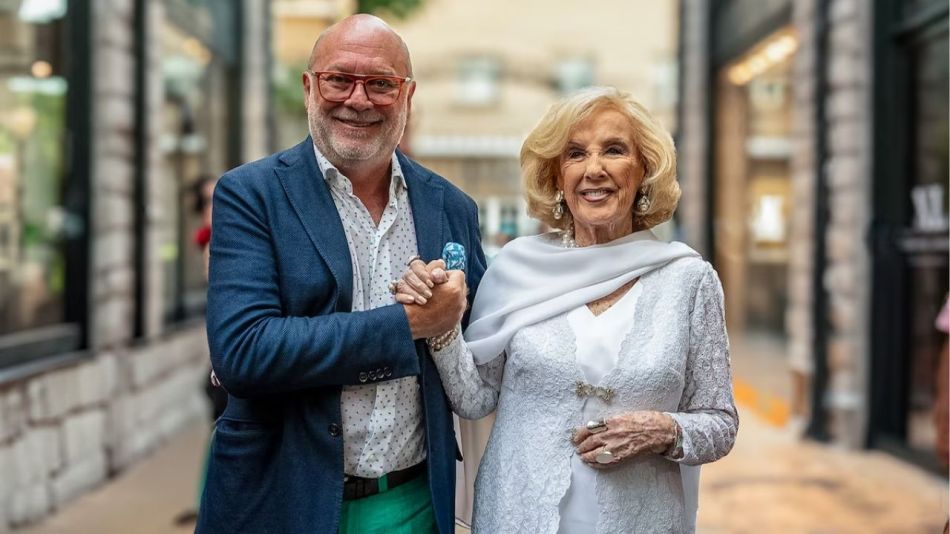 Martín Cabrales y Mirtha Legrand