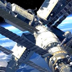 La Estación Espacial Internacional está a 400 km. de la superficie terrestre.