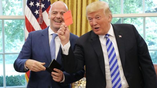 Donald Trump defendió a Infantino y lanzó una advertencia a FIFA: “Sería un terrible error”