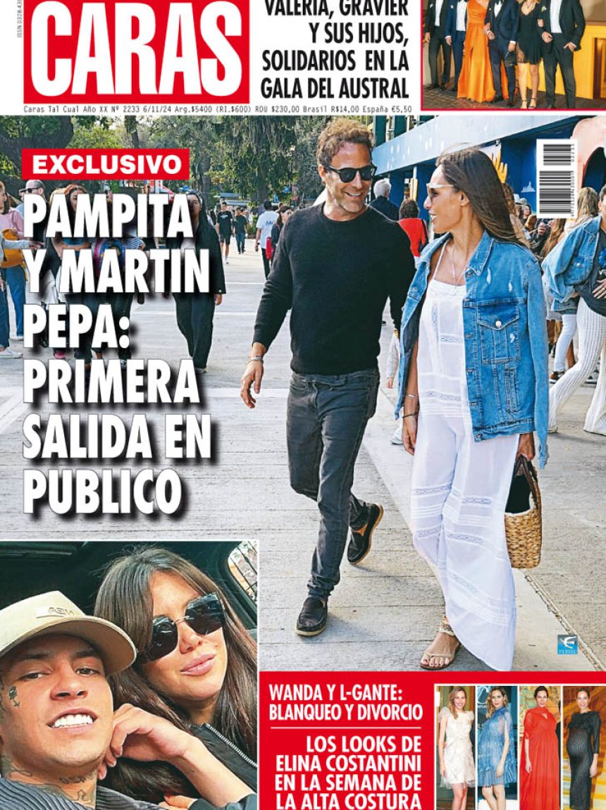 Exclusivo Pampita y Martín Pepa: primera salida en público