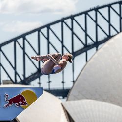 Red Bull Cliff Diving se hizo en Sidney, Australia, en una torre ubicada frente al edificio de la Opera.