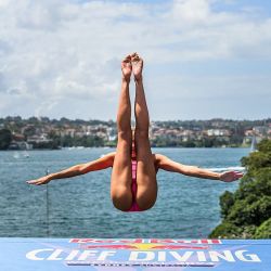 Red Bull Cliff Diving se hizo en Sidney, Australia, en una torre ubicada frente al edificio de la Opera.
