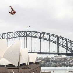 Red Bull Cliff Diving se hizo en Sidney, Australia, en una torre ubicada frente al edificio de la Opera.