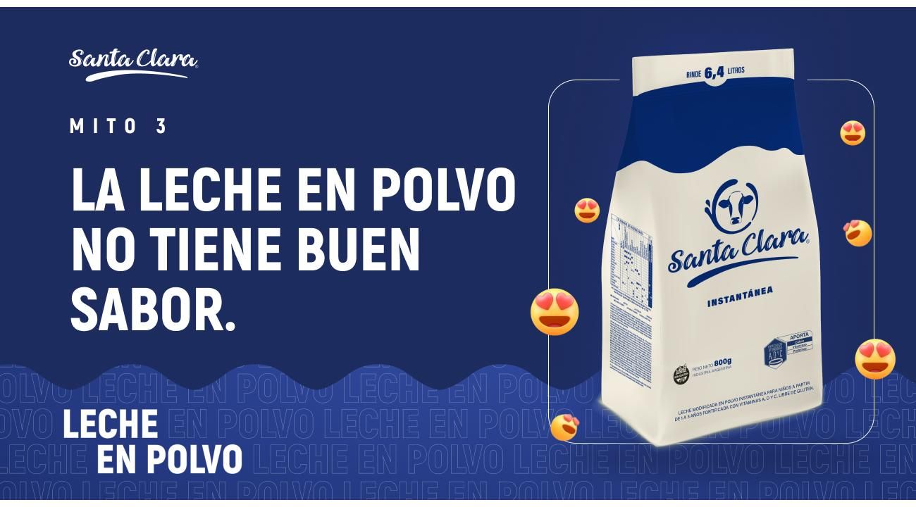 Leche en polvo: derribando mitos