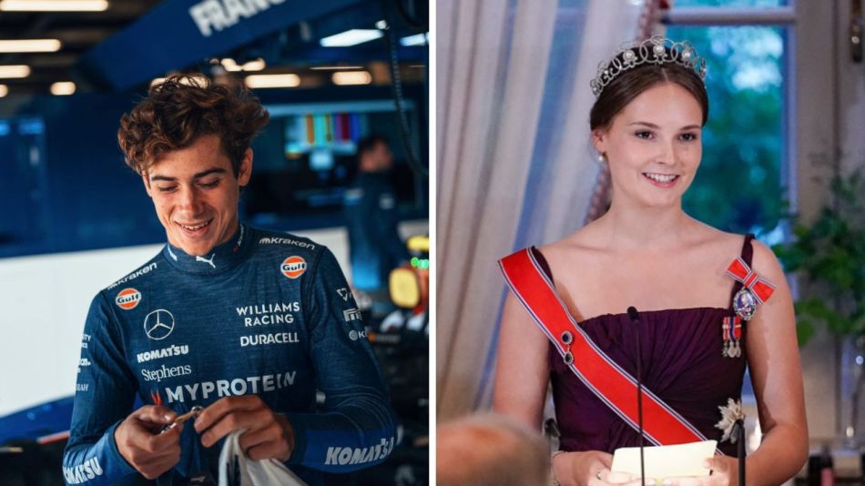 El posible romance entre Franco Colapinto y la princesa Ingrid