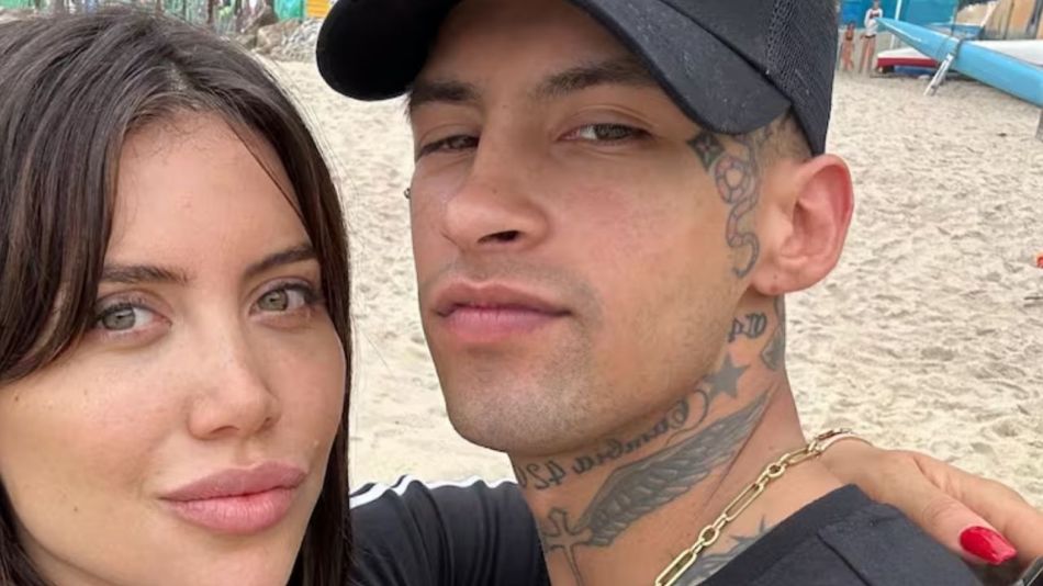 El tierno mensaje de Wanda Nara al terminar su viaje con L-Gante, con guiño incluido: "Gracias" 