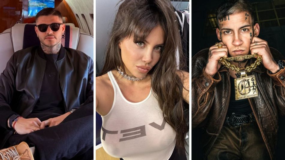 Mauro Icardi llegó a Argentina al mismo tiempo que volvieron de sus vacaciones juntos L-Gante y Wanda