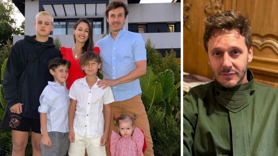 Pampita, Roberto García Moritán y Benjamín Vicuña 
