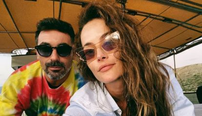 Pocho Lavezzi y Natalia Borges 