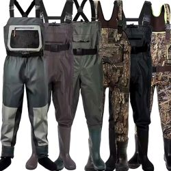 El wader es uno de los implementos más importantes en la pesca costera y el más representativo del vadeo. Nos mantiene secos y aislados del frío, ya que funcionan como pantalones impermeables que permiten ingresar a las aguas con total comodidad. 