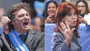 Javier Milei y Cristina Kirchner