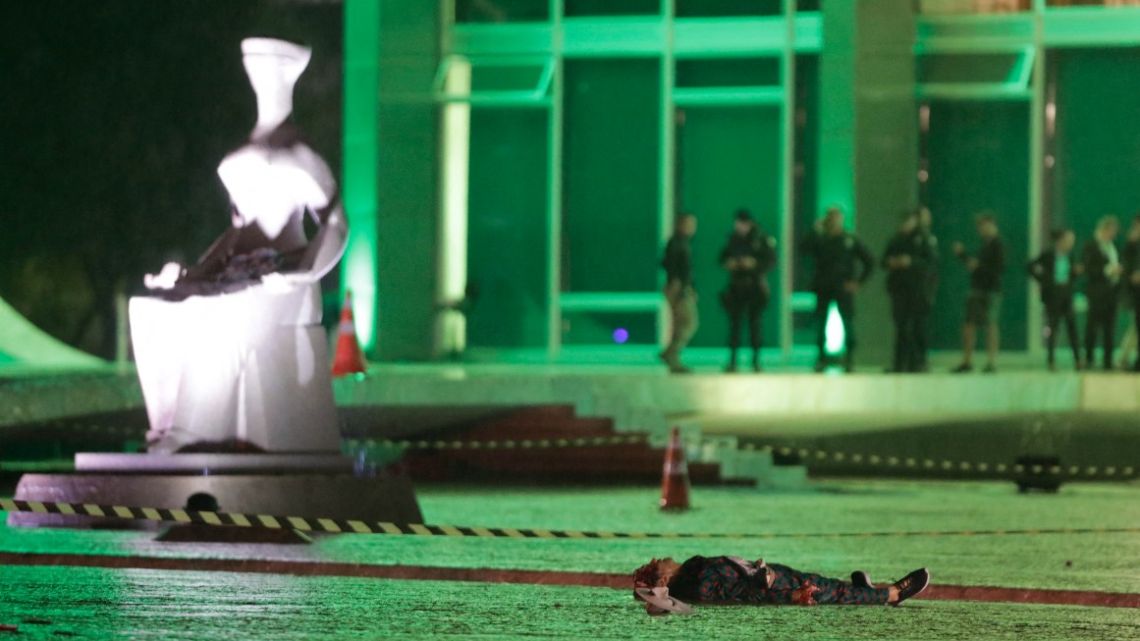 Body of man who died in front of Brazilian Supreme Court