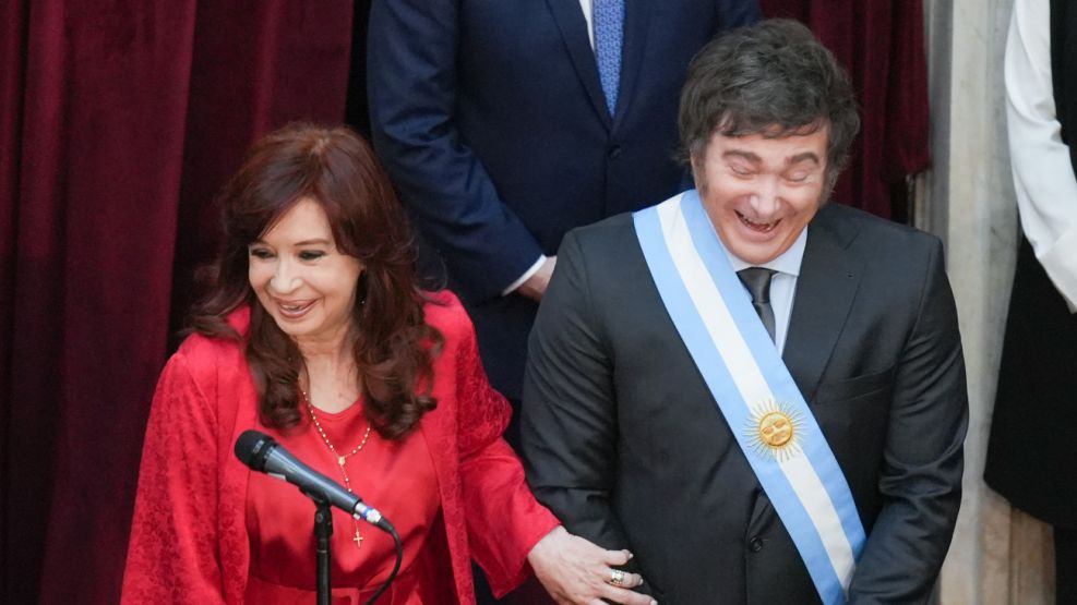 Cristina Kirchner y Javier Milei