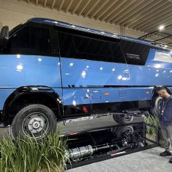 Impresionantes motorhomes 4x4 se exhibieron en la Expo que se está haciendo en Curitiba, Brasil.