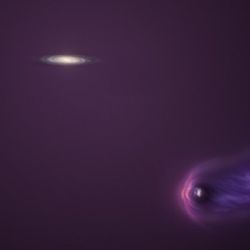 Muchos investigadores sostienen la teoría de que la LMC no está en órbita alrededor de nuestra galaxia,