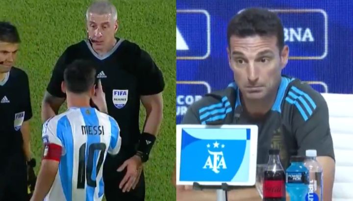 Messi y Scaloni