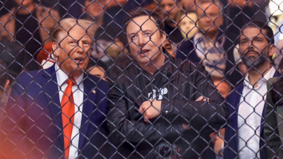 Trump fue con Musk al Madison a ver una pelea de MMA y se convirtió en la principal atracción de la noche.