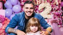 Mauro Icardi y su hija Isabella