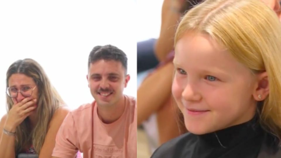 Irene la niña que donó su cabello.