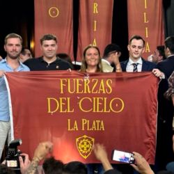 The launch of 'Los fuerzas del cielo' in San Miguel, Buenos Aires Province.