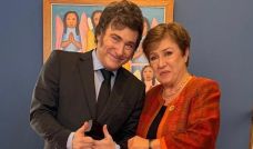 Javier Milei y Kristalina Georgieva