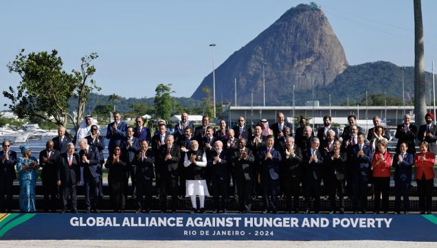 Líderes del G20 en la cumbre del G20 en Río de Janeiro