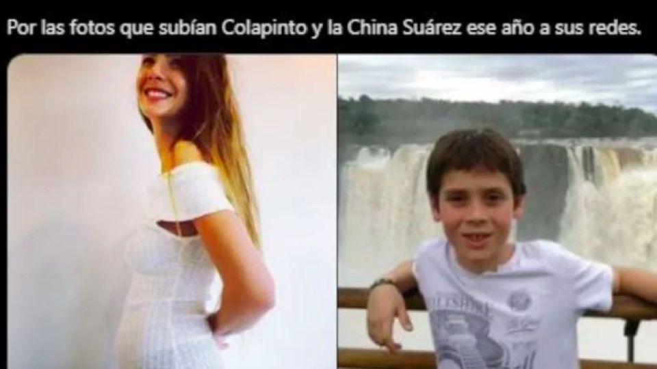 Memes del romance de La China Suárez y Franco Colapinto.