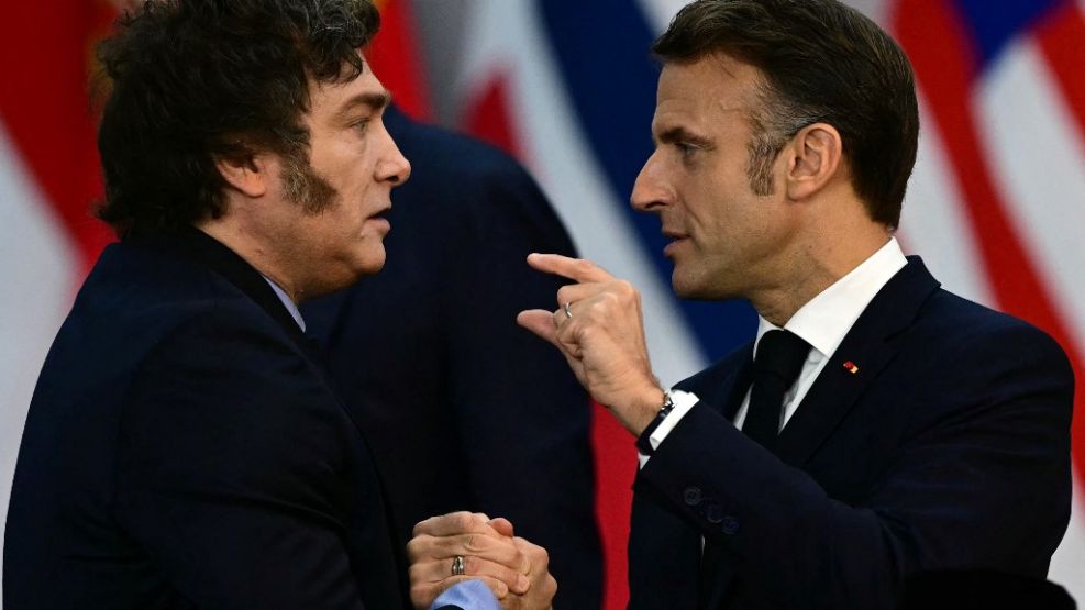 Emmanuel Macron y Javier Milei 20241118