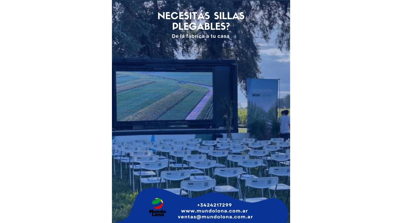 Sillas plegables de Mundo Lona, excelente diseño y variedad