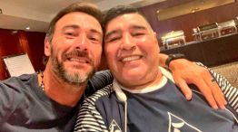 Kily González y Diego Maradona