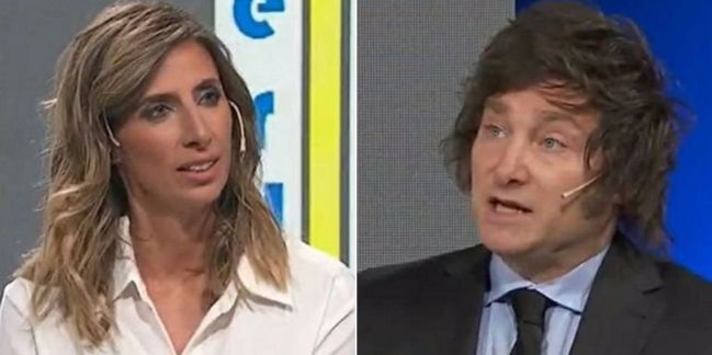 Luciana Geuna y Javier Milei